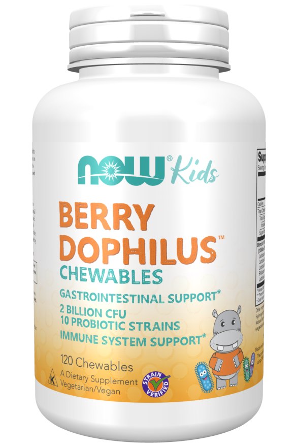 NOW FOODS BerryDophilus Kids - Probiotiķis bērniem 120 tabletes