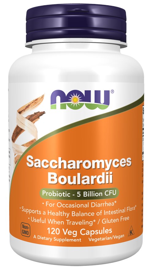 Now Foods probiotikas Saccharomyces Boulardii 120 kapsulas