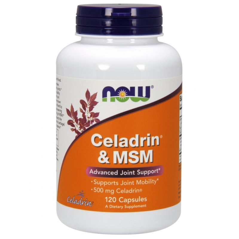 NOW FOODS Celadrin 500 mg un MSM 100 mg 120 kapsulas