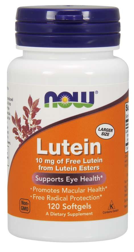 NOW FOODS Luteīns 10 mg 120 kapsulas