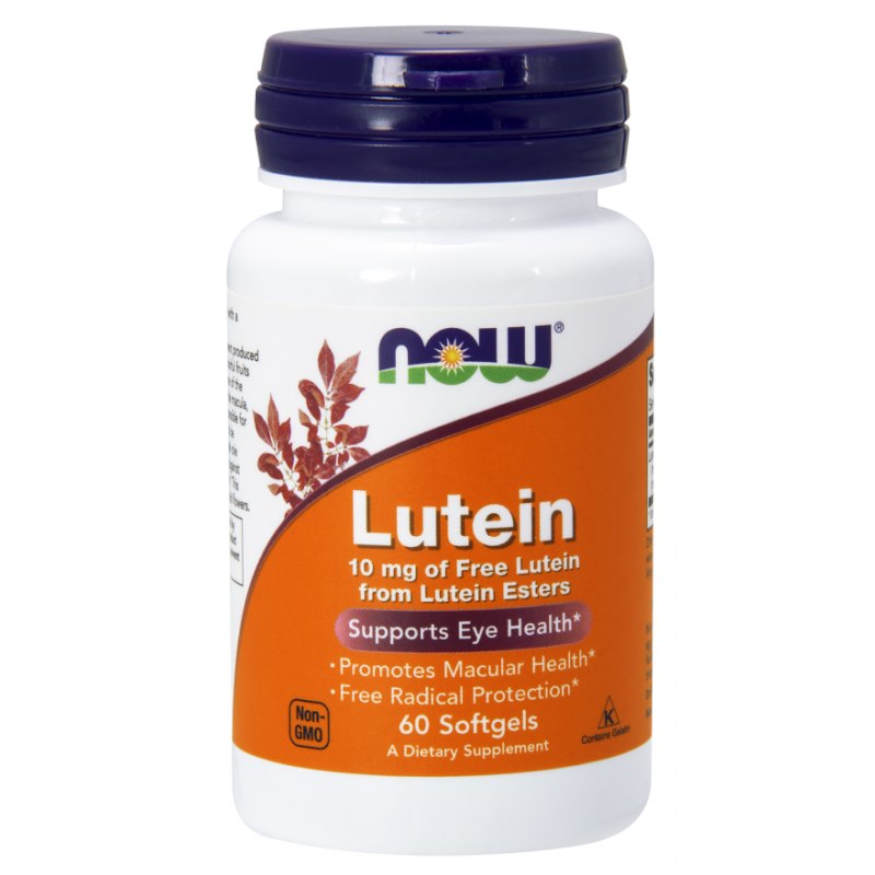 NOW FOODS Luteīns 10 mg 60 kapsulas