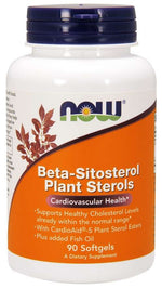 NOW FOODS Beta-sitosterola augu sterīni - augu sterīni 90 kapsulas
