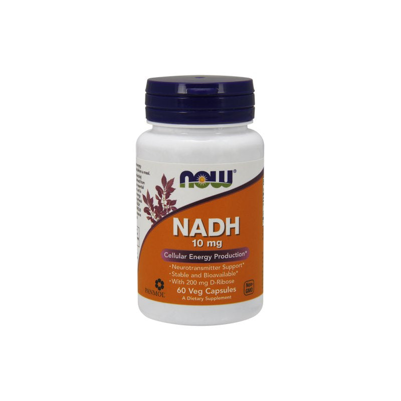 NOW FOODS D-riboze 200 mg un NADH kreatīna aktivators 10 mg 60 kapsulas