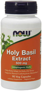 NOW FOODS svētais baziliks – Tulsi – baziliks 90 kapsulas