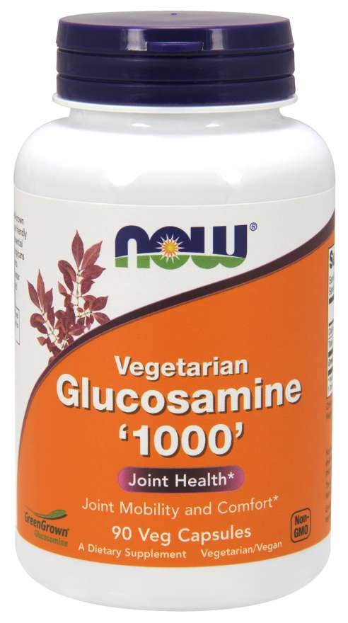 NOW FOODS glikozamīns 1000 HCL, 90 kapsulas