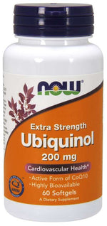 Now Foods Ubihinols - koenzīms Q10 200 mg 60 kapsulas