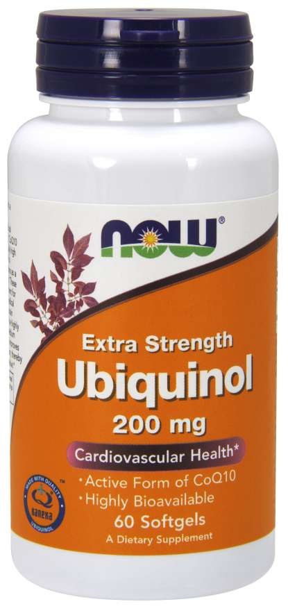Now Foods Ubihinols - koenzīms Q10 200 mg 60 kapsulas