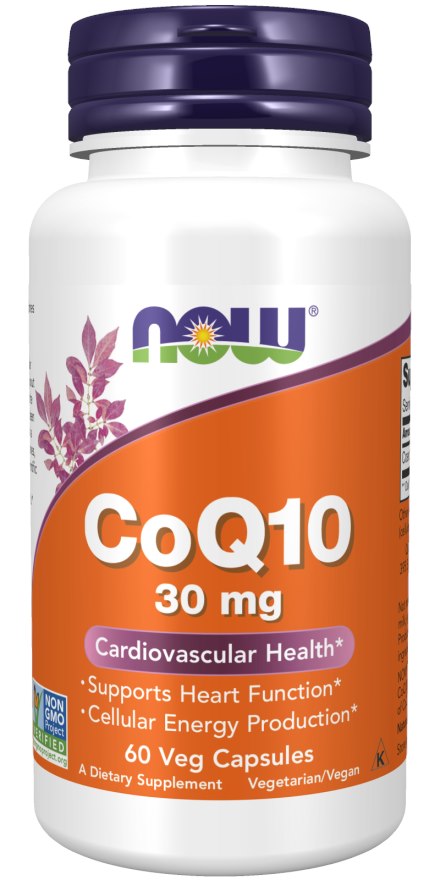 NOW FOODS koenzīms Q10 30 mg 60 kapsulas