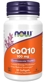 NOW FOODS koenzīms Q10 100 mg 50 kapsulas