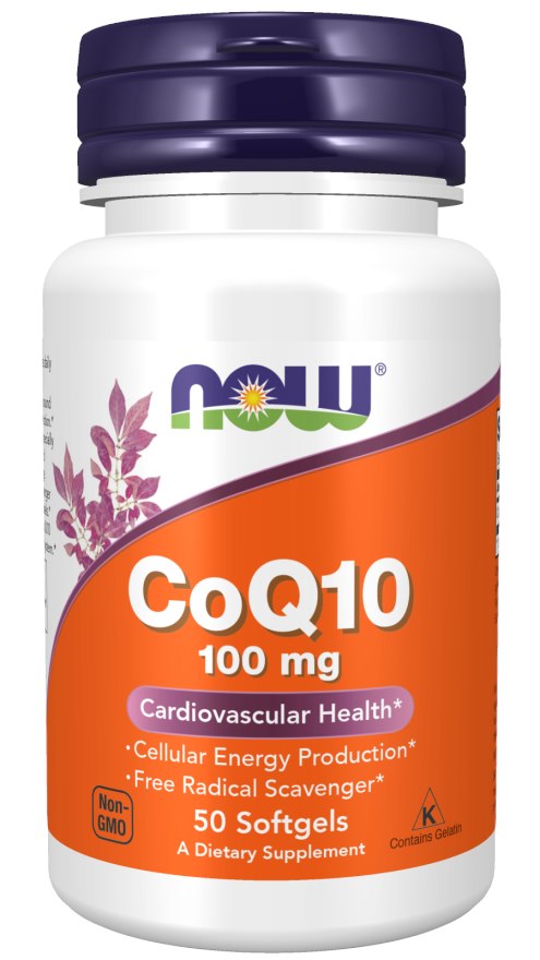 NOW FOODS koenzīms Q10 100 mg 50 kapsulas