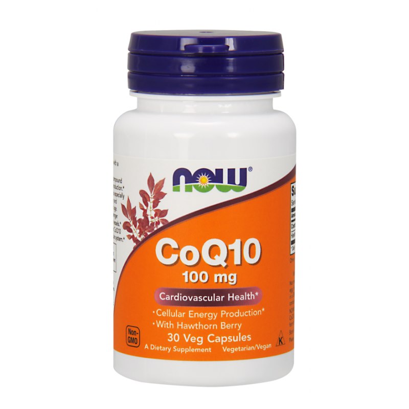 NOW FOODS koferments Q10 100 mg un vilkābele 400 mg 30 kapsulas