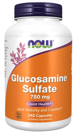 NOW FOODS glikozamīna sulfāts 750 mg 240 kapsulas
