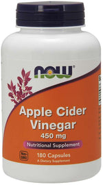 NOW FOODS ābolu sidra etiķis 450 mg 180 kapsulas