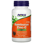 Now Foods Sambucus Zinc-C - cinka pastilas 60 tabletes