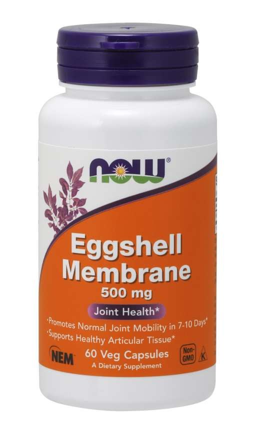NOW FOODS Olu čaulas membrāna 500 mg 60 kapsulas