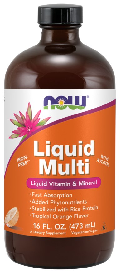 NOW FOODS šķidrie multivitamīni - šķidrie multivitamīni 473 ml