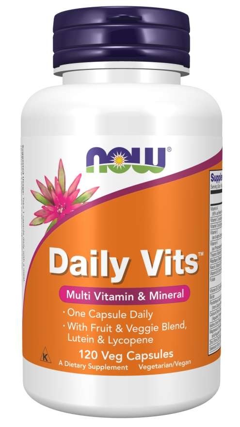 NOW FOODS Daily Vits - vitamīni un minerālvielas 120 kapsulas