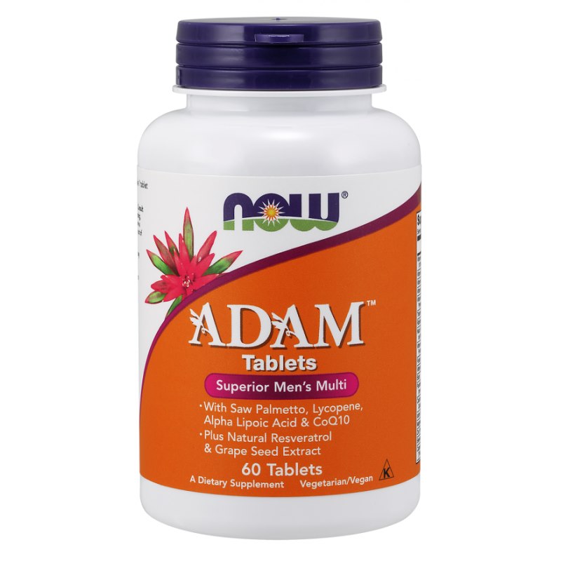 Now Foods ADAM multivitamīni un minerālvielas vīriešiem, 60 tabletes