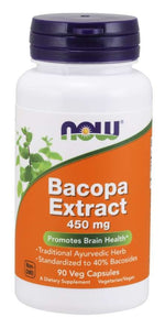 NOW FOODS Bakopas ekstrakts 450 mg 90 kapsulas