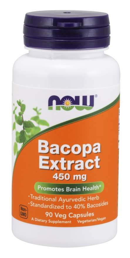 NOW FOODS Bakopas ekstrakts 450 mg 90 kapsulas