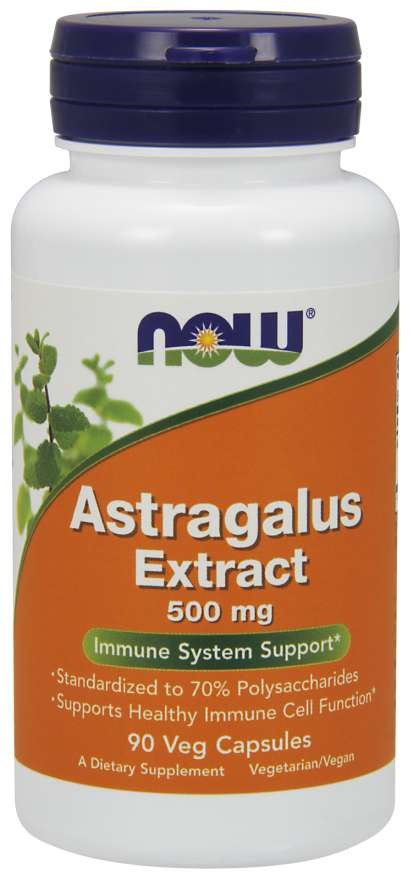 NOW FOODS Astragalus ekstrakts - Astragalus 500 mg 90 kapsulas