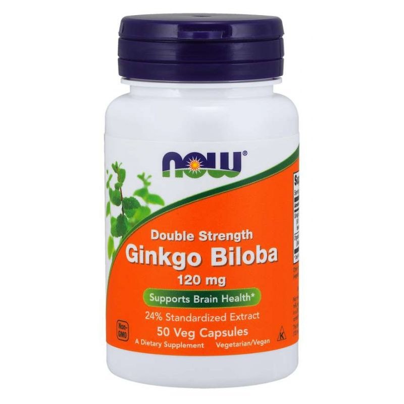 NOW FOODS standartizēts ginkgo biloba ekstrakts 50:1 – ginkgo biloba 50 kapsulas