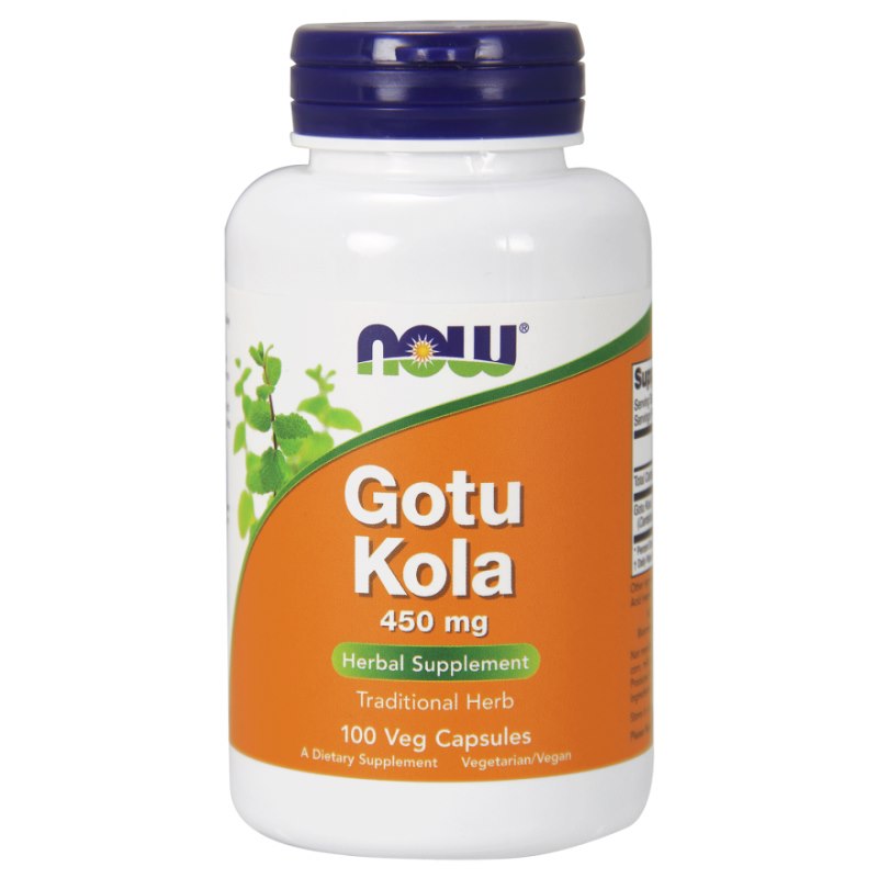 NOW FOODS Gotu Kola 450 mg 100 kapsulių - Magnis.lt