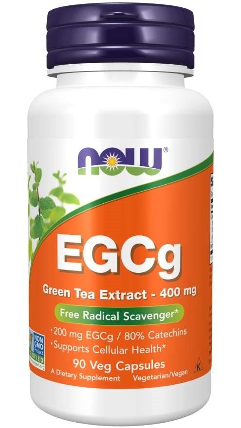 NOW FOODS EGCg zaļās tējas ekstrakts – zaļās tējas ekstrakts 400 mg 90 kapsulas