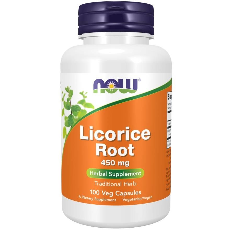 NOW FOODS Lakricas sakne 450 mg 100 kapsulas