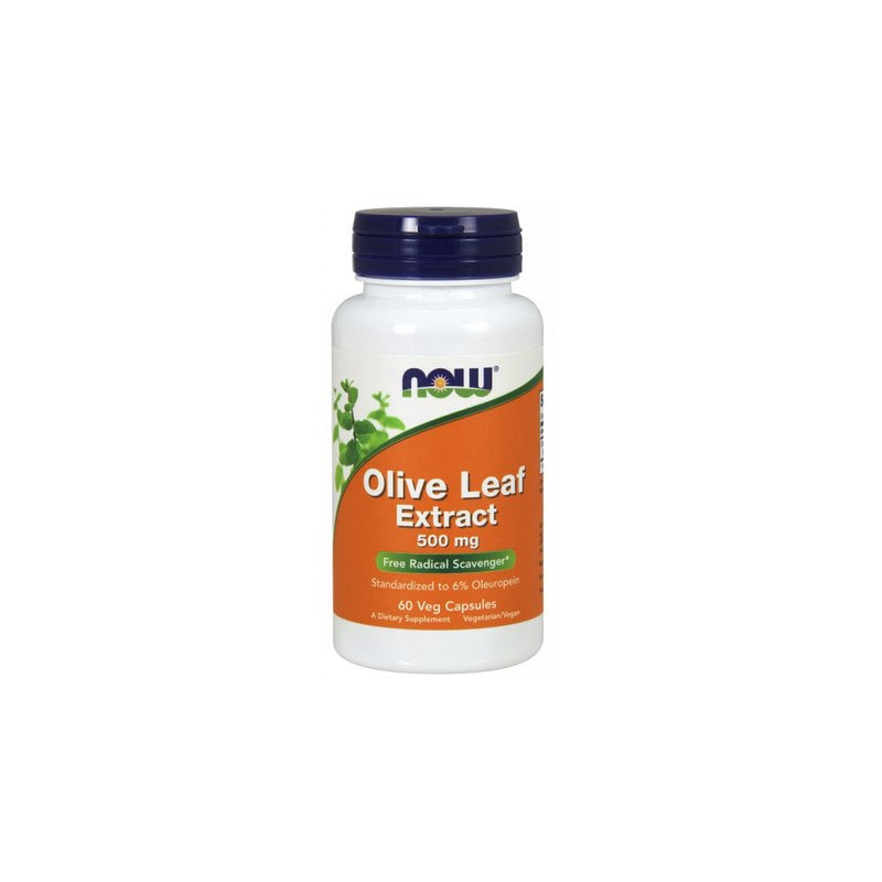 Now Foods olīvu lapu ekstrakts – standartizēts olīvu lapu ekstrakts 500 mg 60 kaps.