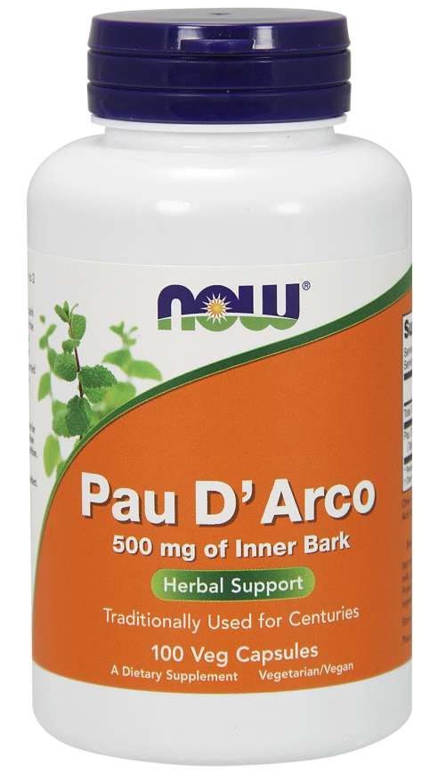 Now Foods Pau D'Arco 500 mg 100 kapsulas