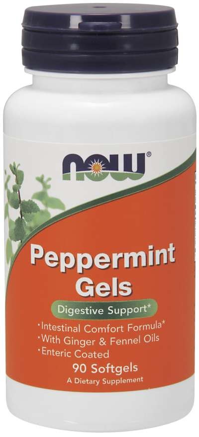 Now Foods piparmētru želejas ar piparmētru eļļu 90 kapsulas