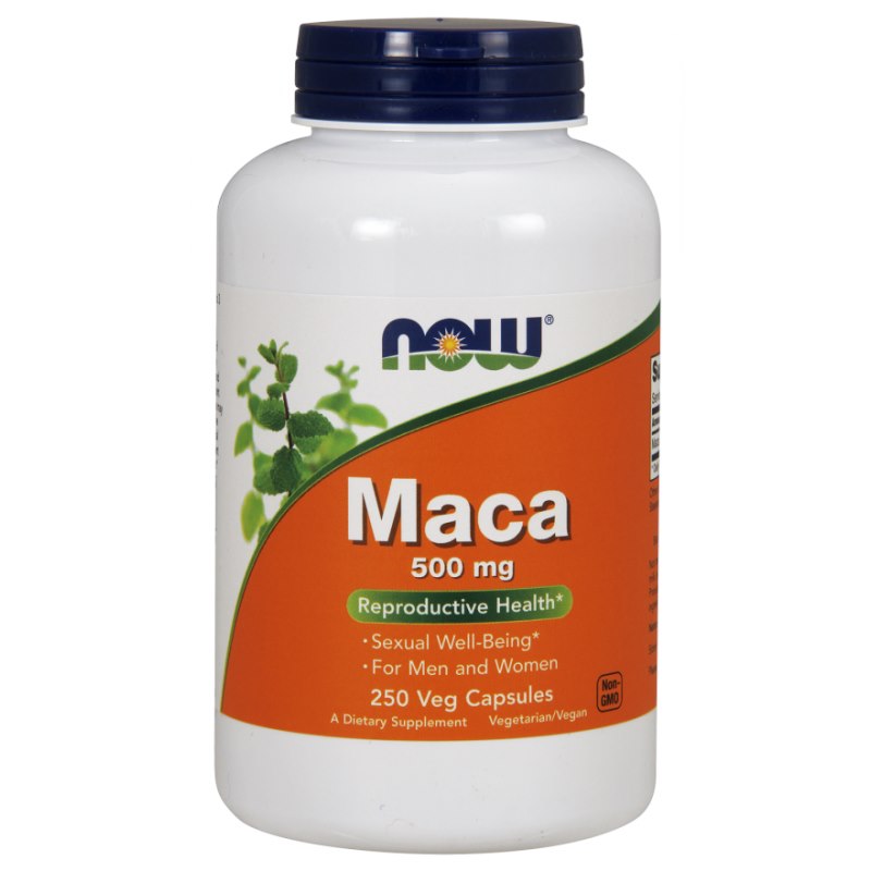 NOW FOODS Maka sakne 500 mg 250 kapsulas