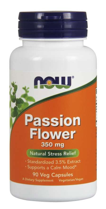 Now Foods Pasiflora 350 mg - Pasiﬂoras ekstrakts 90 kapsulu