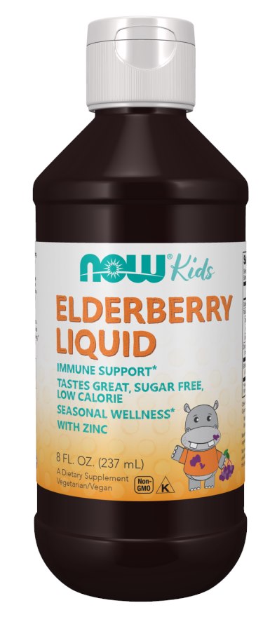 Now Foods plūškoka uogu garšas šķidrums bērniem 237 ml
