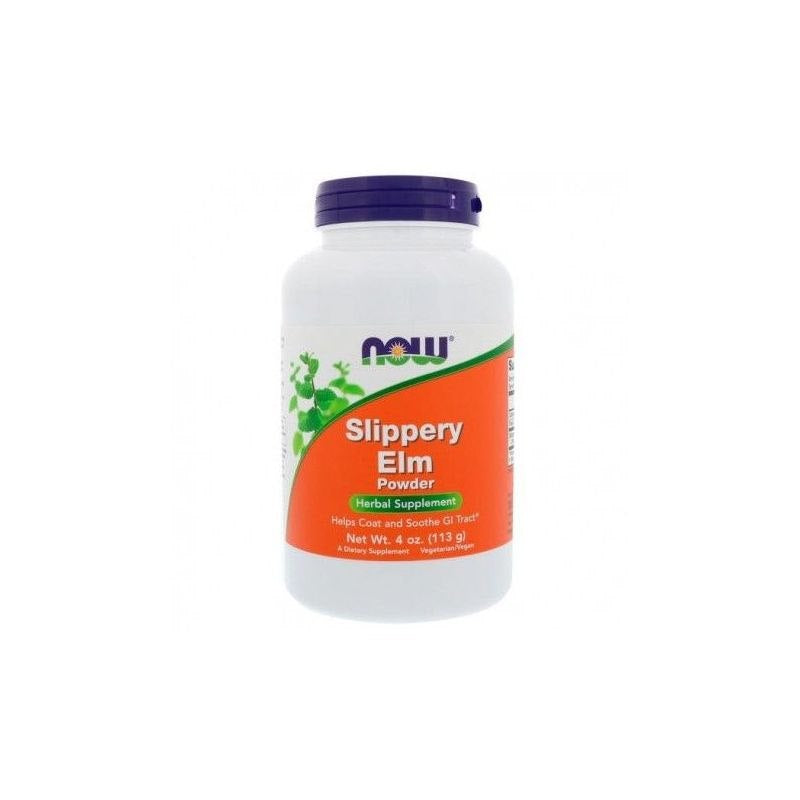 Now Foods Slippery Elm – sarkanās gobas pulveris 113 g