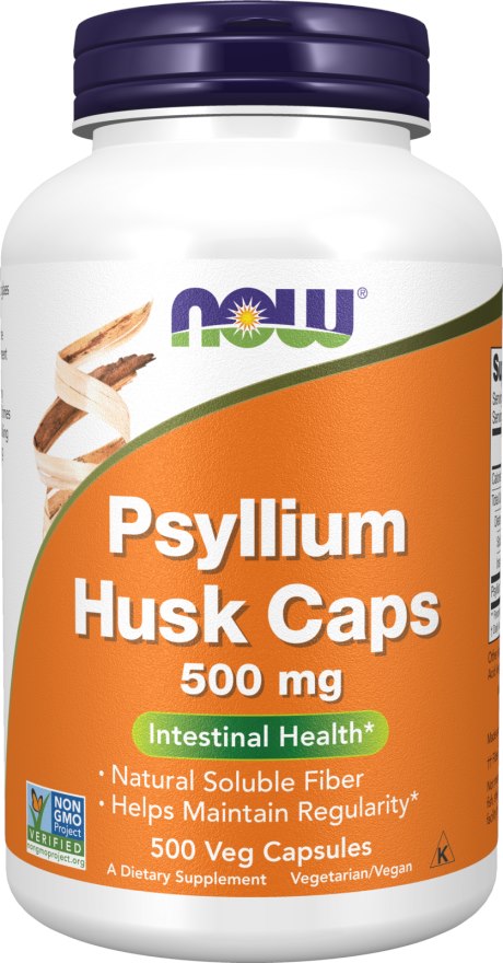 Now Foods Psyllium Husk kapsulas 500 mg 500 kapsulas