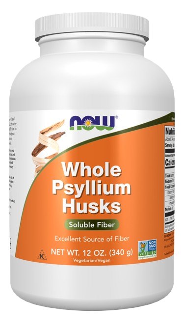 Now Foods Psyllium Husks Whole – Psiliumo sėklų luobelės 340 g