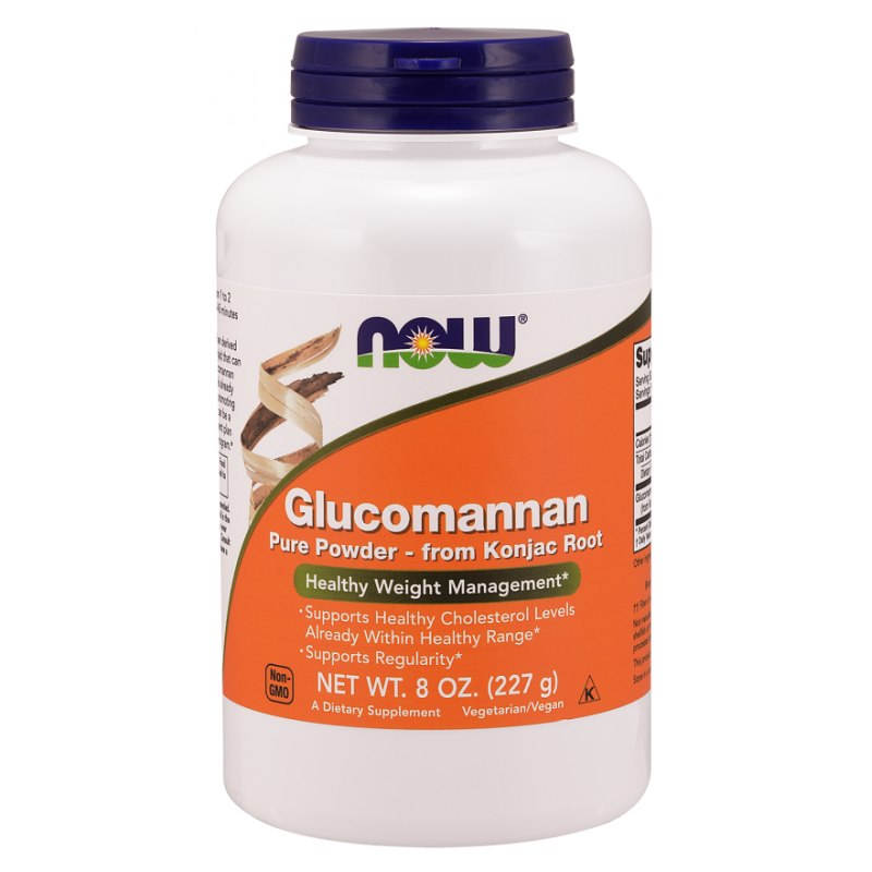 NOW FOODS Glikomanāns glikomanāns – konjaka saknes pulveris 227 g