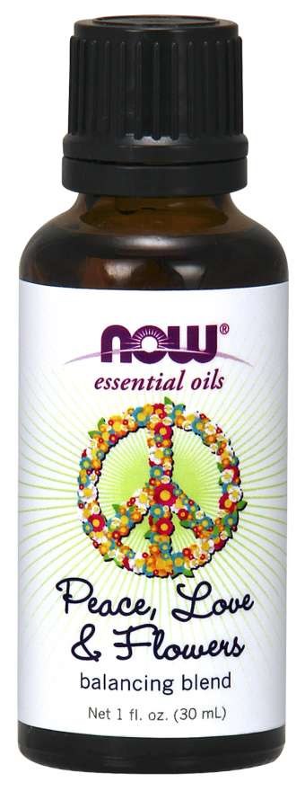 Now Foods „Peace, Love & Flowers” eļļu maisījums, 30 ml