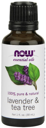 NOW FOODS 100 % lavandas un tējas koka eļļa 30 ml