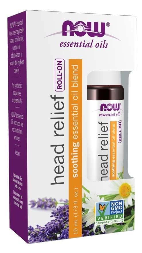 NOW FOODS Roll-on preperāts galvassāpēm 10 ml