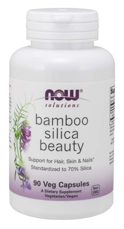 NOW FOODS Bamboo & Silica Flavor Beauty 90 kapsulas