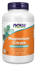 Now Foods magnija citrāts 180 kapsulas