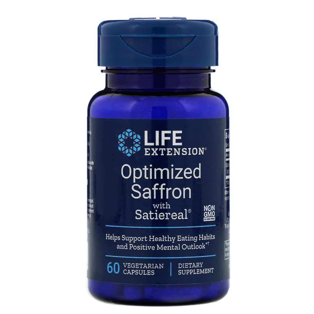 Life Extension Safrāns — optimizēts safrāns ar safranāla kompleksu 60 kapsulas