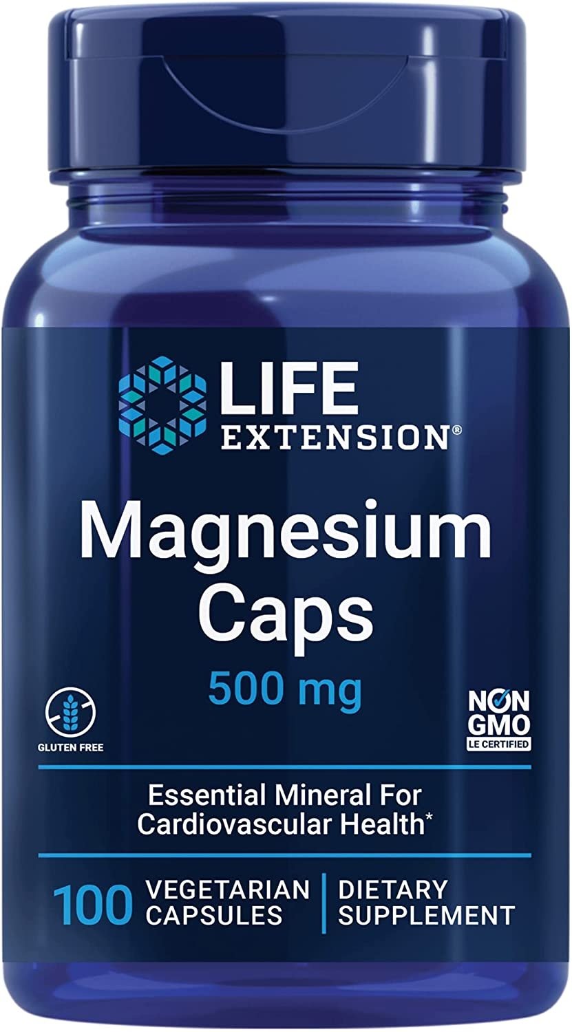 Life Extension Magnio kapsulės 500 mg 100 kapsulių - Magnis.lt