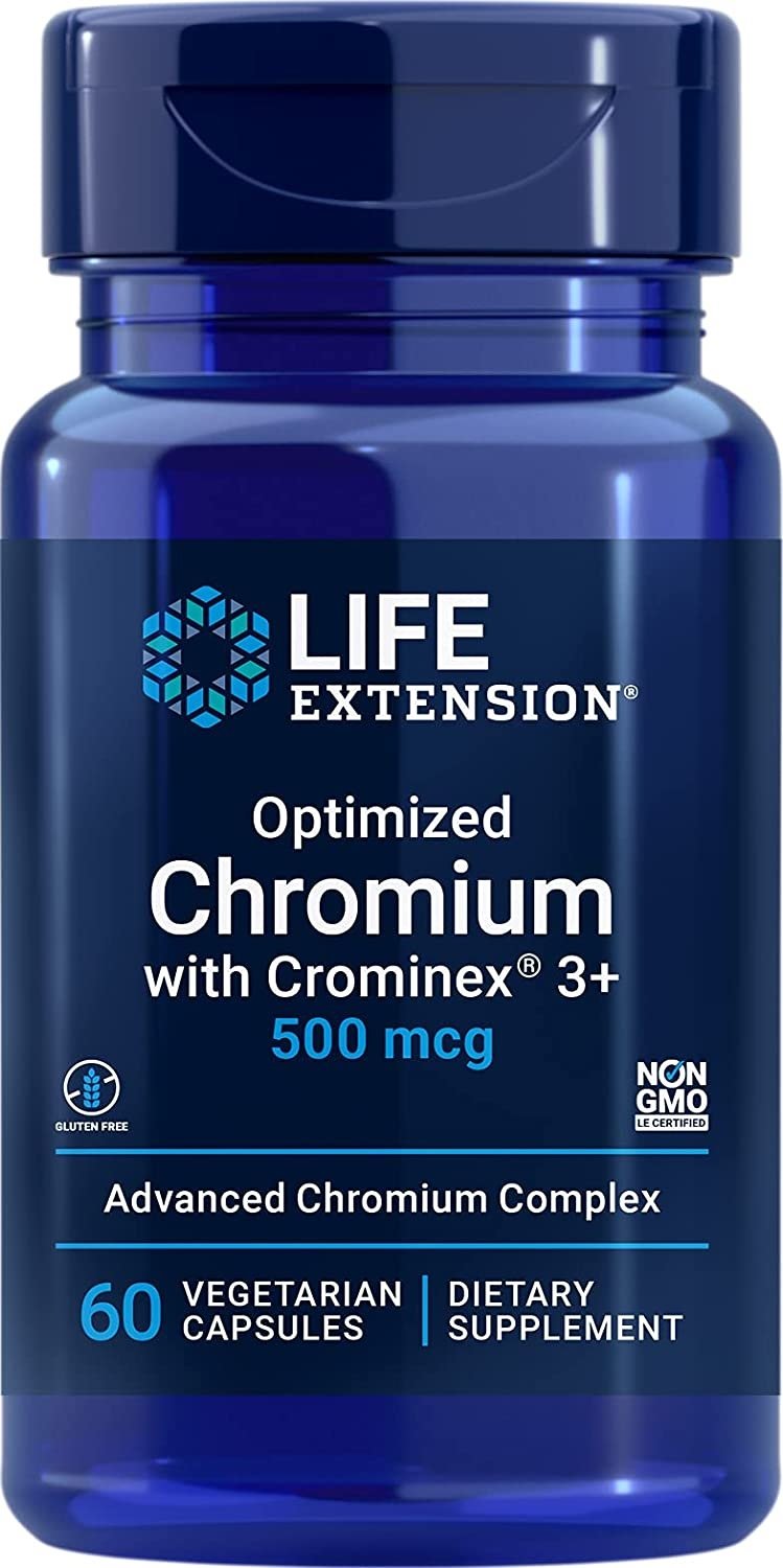 Life Extension Optimizuots hroms ar Crominex 3+ 60 kapsulas