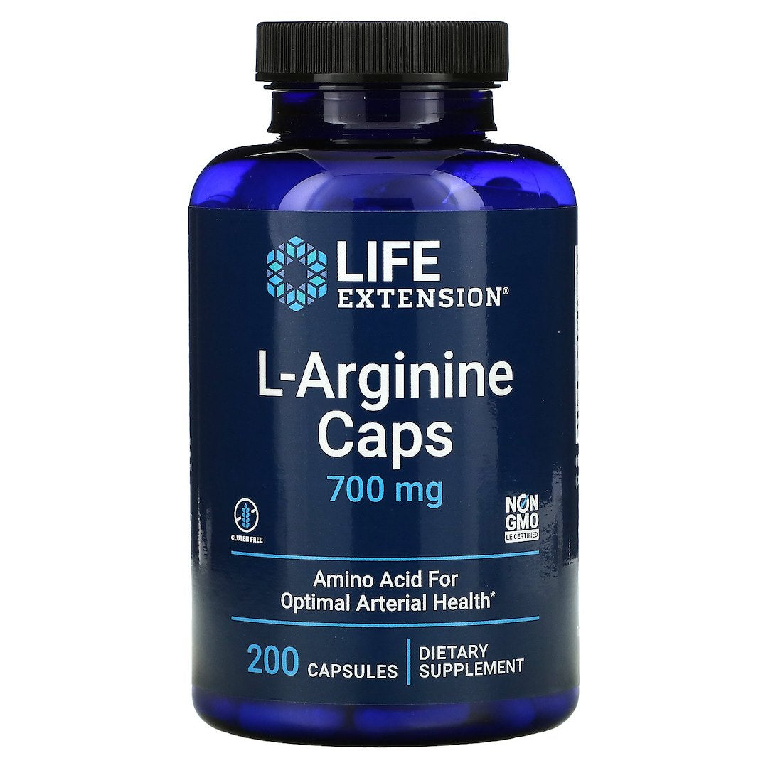 Life Extension L-arginīns 700 mg 200 kapsulas