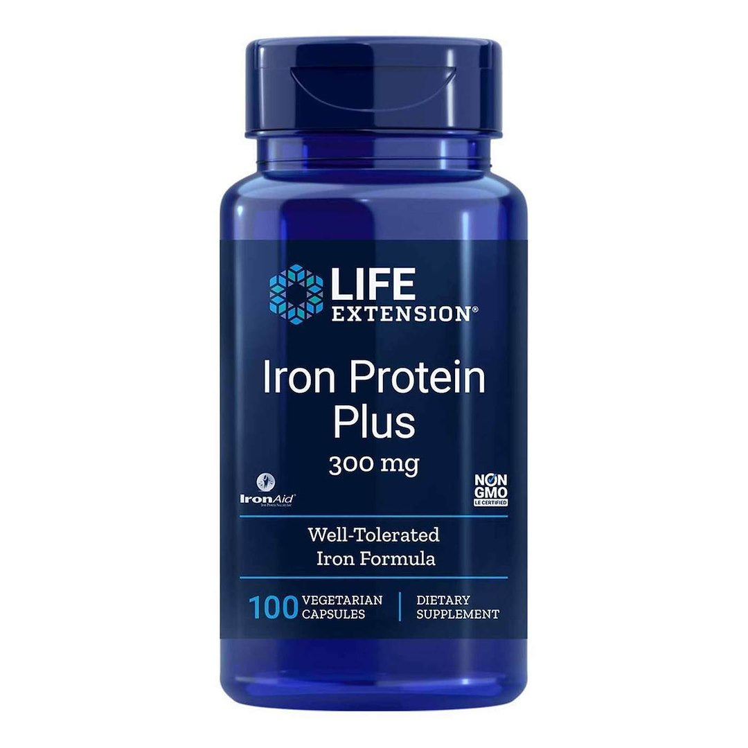 Life Extension Dzelzs proteīns plus 100 kapsulas