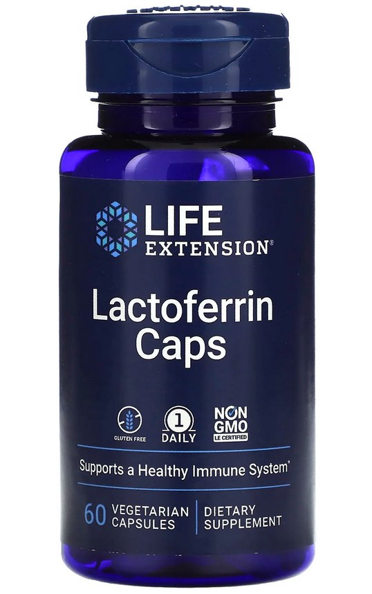 Life Extension Laktoferīna kapsulas - Laktoferīns 60 kapsulas